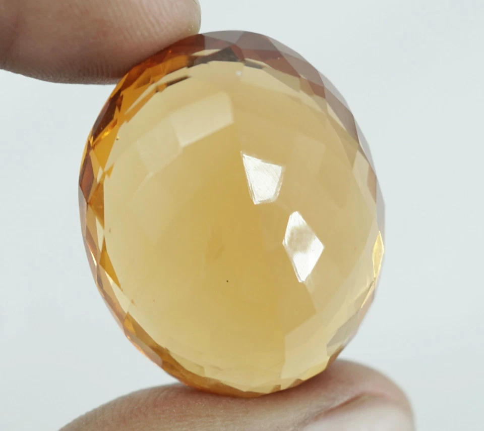 Natural EGL Certified 70.95 Ct Oval Cut Yellow Citrine Brazilian Loose Gemstone - Image 4 of 4