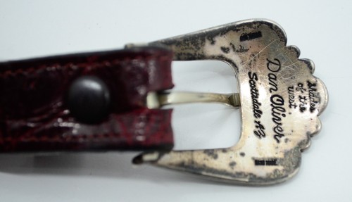 Dan Oliver Shades of the West Scottsdale AZ Navajo Belt Buckle Sterling Used 34 - Picture 17 of 22