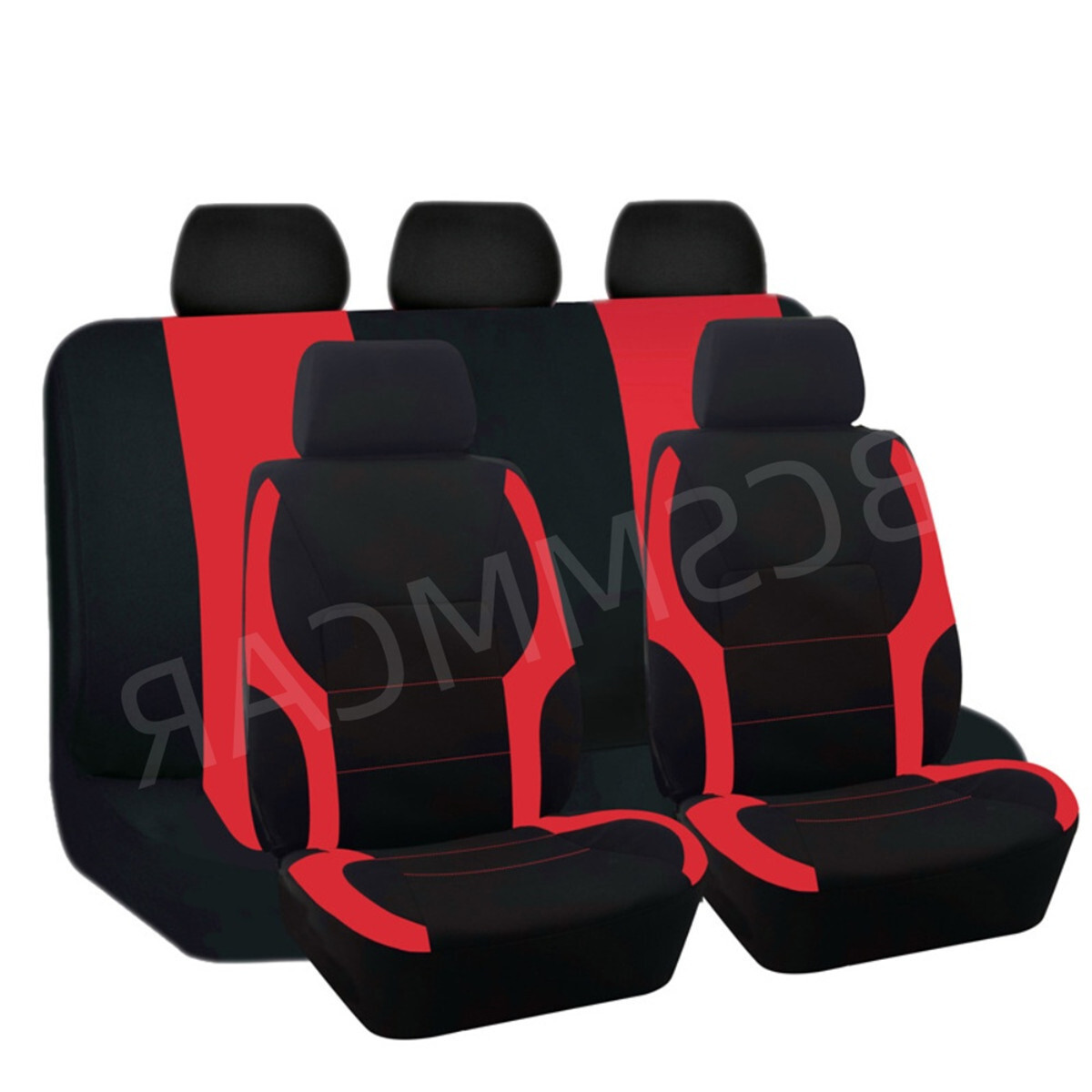 Full Set Car Seat Covers Front Rear Bench Seat Protector Interior Accessories