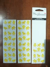 Mrs. Grossman's Stickers LOT of 2+ Strips RARE Vintage 1985 Baby Chicks Minis