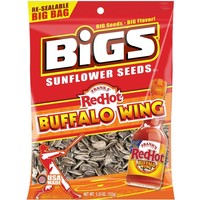 Bigs Frank's Hot Buffalo Wing Roasted Sunflower Seed, 5.35-ounce 12 Pack Bigs Frank's Hot Buffalo Wing Roasted Sunflower Seed, 5.35-ounce 12 Pack