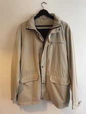 Bhs Jacket Lightweight Cargo Parka Coat Beige Sand Size L