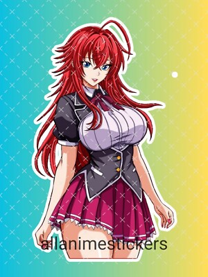 Rias Gremory Dxd  Waifu Vinyl Sticker 