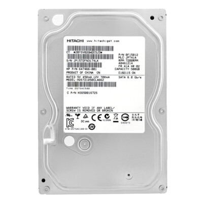 Hitachi 500GB HDS721050CLA662 7200RPM Sata III 3,5 Zoll | eBay