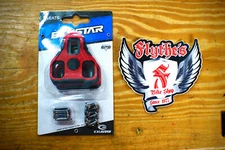 Exustar ARC-11 Look Keo Style Red Bike Cleats 7 degree float EPS-R FREE STICKER!