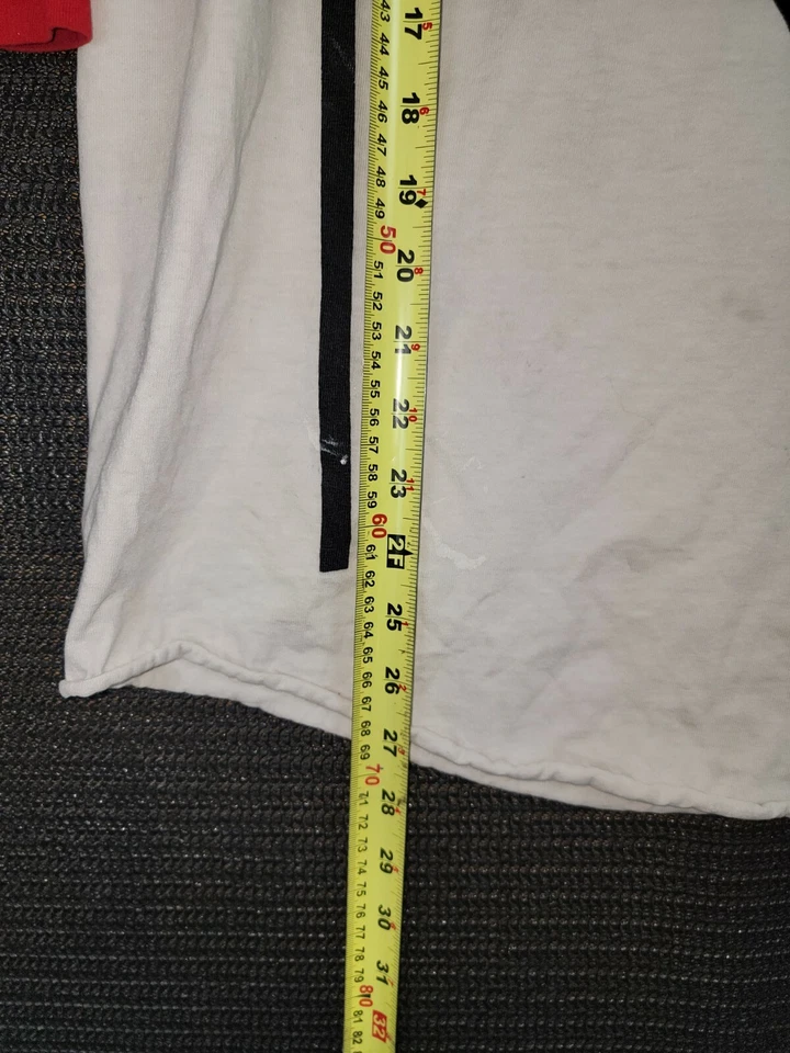 Camiseta Raglán Analógica Snowboard Patín Pintura Desteñida Manchas Talla Grande Foto 3 de 4