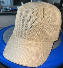 Zara Home  Hat  Size S Mesh Beige With Semi Curved Peck
