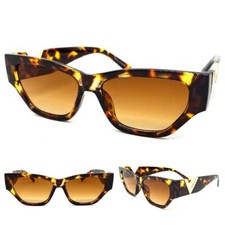 Exaggerated Classy Elegant Modern Retro Cat Eye Style SUN GLASSES Tortoise Frame