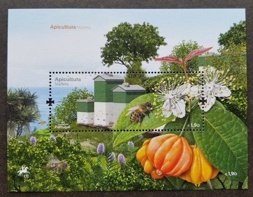 *FREE SHIP Portugal Honey Bees 2013 Insect Food Flower Fruit Apiculture (ms MNH - 第 1/5 張圖片