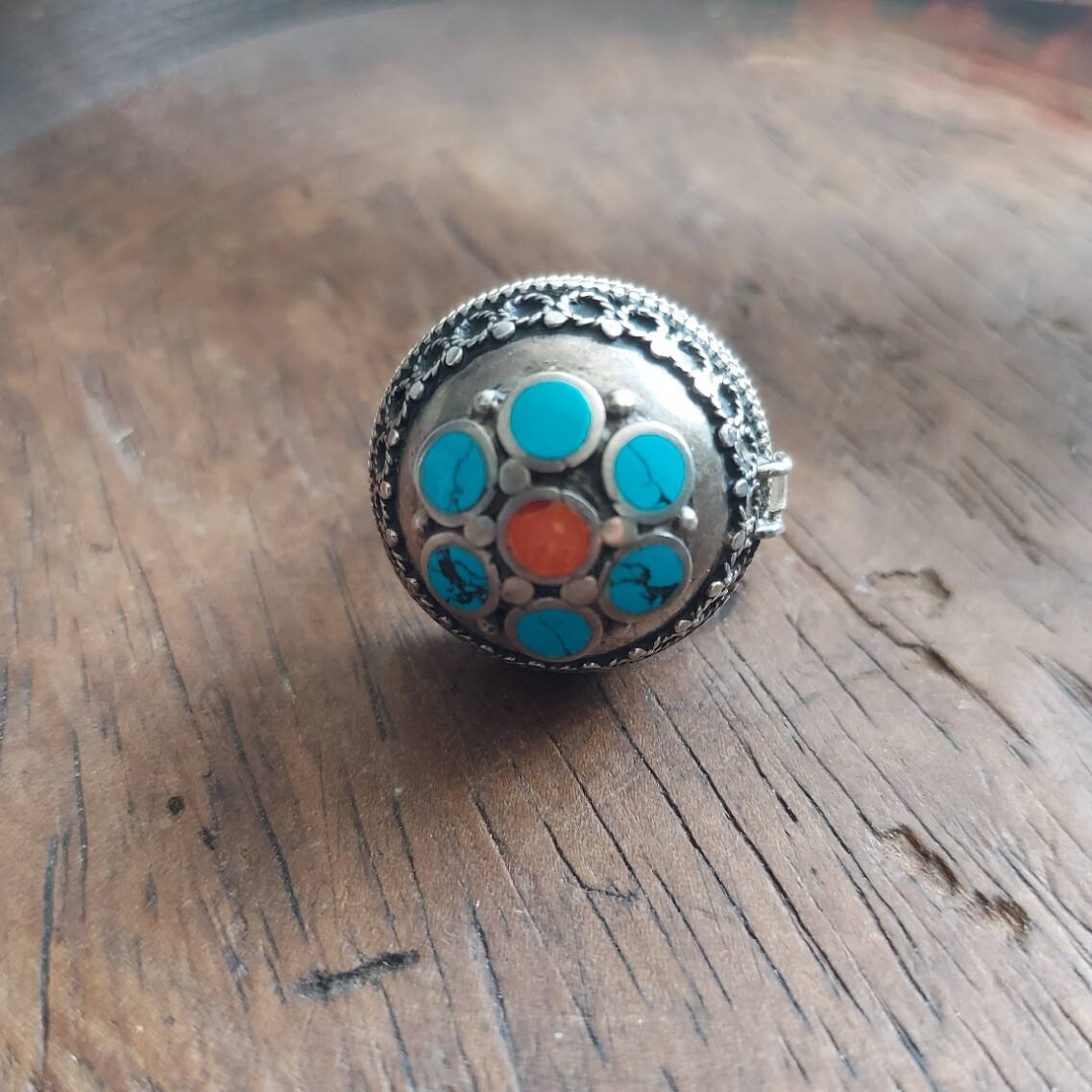 Poison Silver Locket Ring - image 2