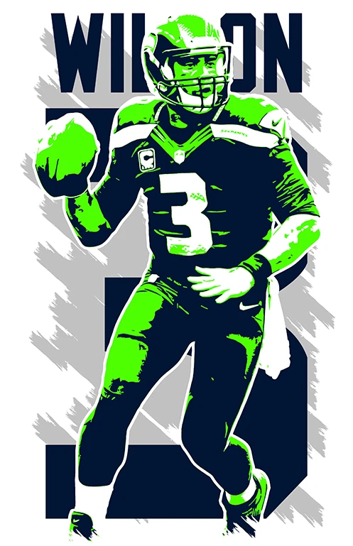 Seattle Seahawks impresión artística/póster PACK VENTILADOR #3 ¡3 IMPRESIONES!  Foto 2 de 4