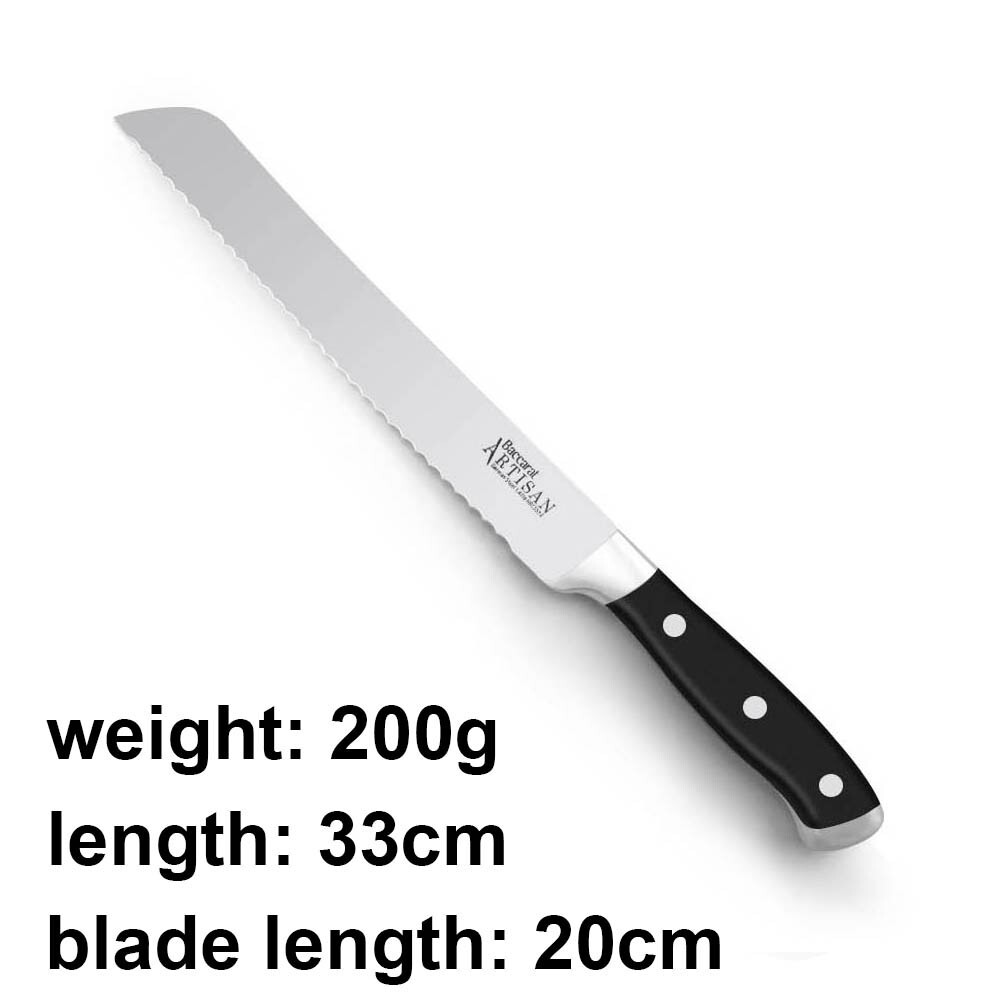 Heavy Duty Stainless Steel Bread Knife Blade Ultra Sharp Serrated Kitchen Cutter — image 2