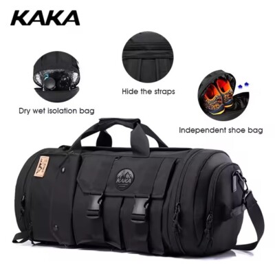 KAKA Waterproof Men Oxford Travel Backpack HandBag School outdoor