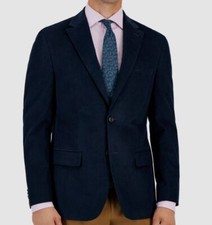 Tommy Hilfiger Men's Blue Corduroy Modern-Fit Sport Coat Suit Jacket Size 38S