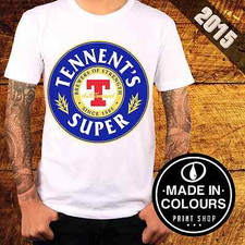 T-Shirt Beer Tennent's Super Pub Traditional Old 2015 - Made in Colours