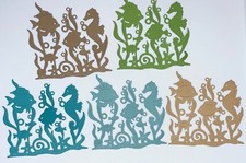   5 SEA LIFE cardstock paper die cut embellishments scrapbook / card making