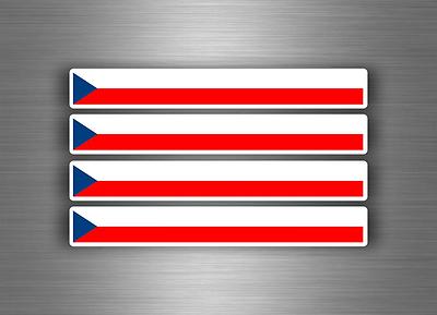 4x sticker decal car stripe motorcycle racing flag bike moto tuning cezch