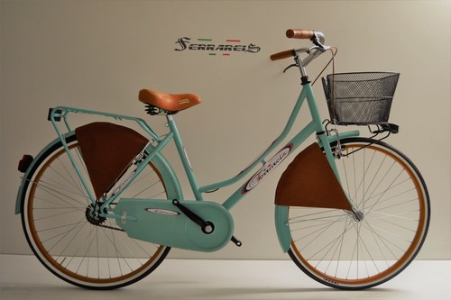 Bici da donna olanda 26x1.3/8 trekking city bike vintage verde  personalizzabile | eBay