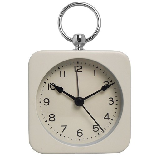 Square metal creative desk alarm clock fashion luminous pointer household silent - Picture 2 of 14
