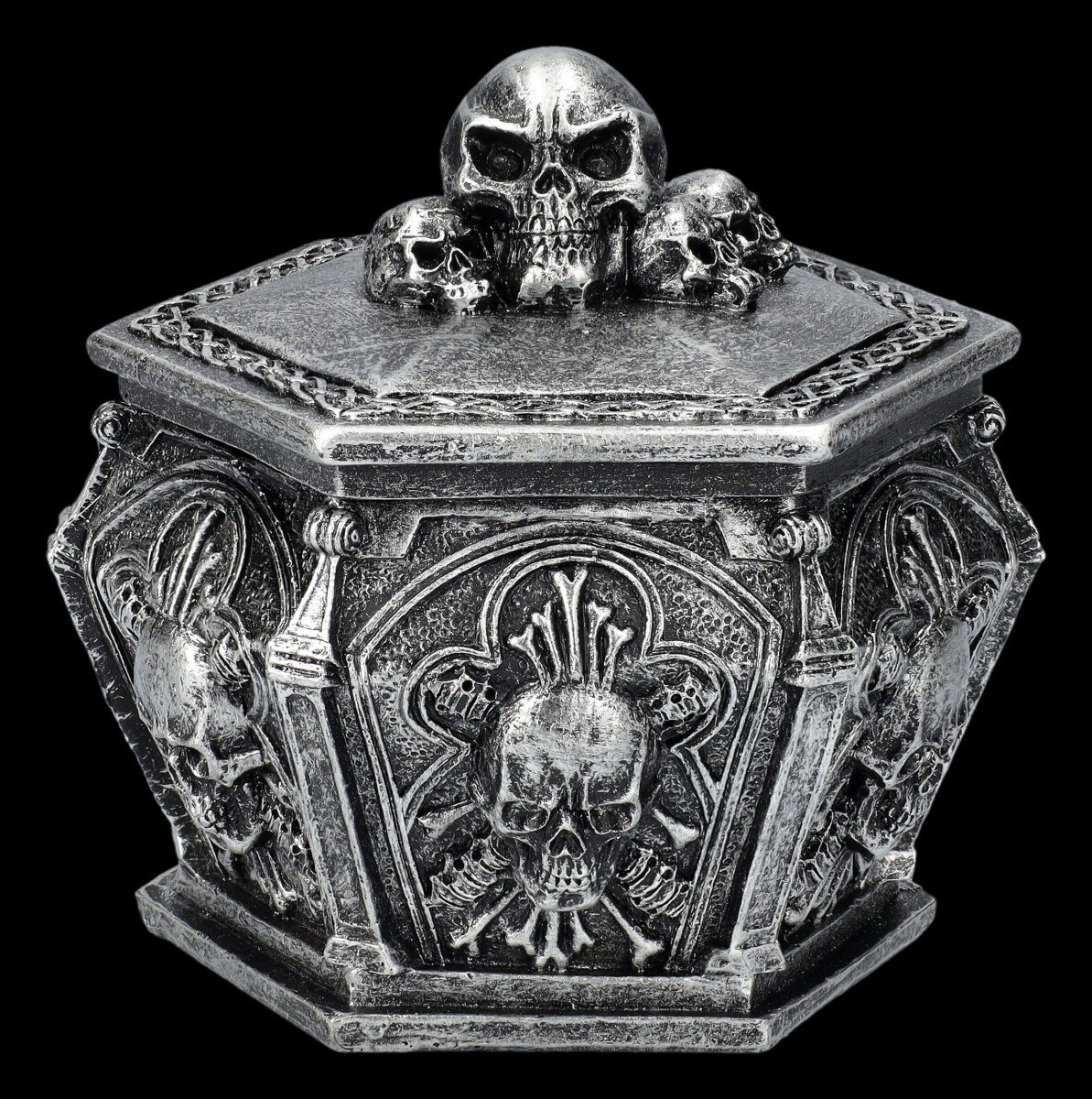 Caja De Calavera - Cráneo Gótico - Caja De Almacenamiento Decorativa Regalo
