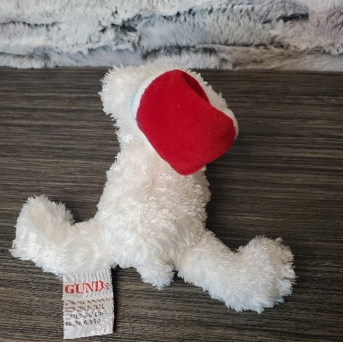 GUND Kringle Jingles Pequeño Navidad Mini Oso Polar Campana Patas Rojo Papá Noel Sombrero - Imagen 3 de 8