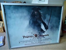 Pirates of the Caribbean At Worlds End Original UK Quad Movie Poster Johnny DEPP
