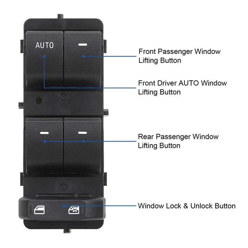 Main Window Switch Control for 2008-2012 Ford F250-F550 Super Duty 8L8Z-14529-AC - Image 2 of 4