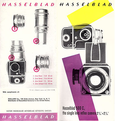 Hasselblad 500C Single Lens Reflex Camera 1/4