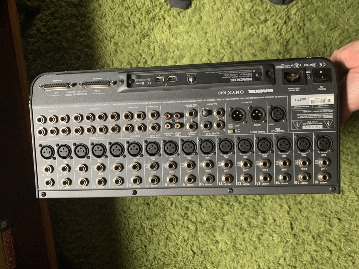 Mackie Onyx 1640 Analog 16 Channel Mixer w/ Firewire Input | eBay
