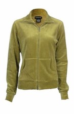 Sutton Studio Women's Velour Track Jacket,x-large,hazel