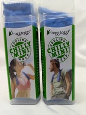 2 Packs of Blue Chilly Mini Cooling Wrap By Frogg Toggs 3"x29" Cloth NIP