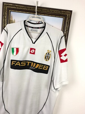 Juventus Away football shirt 2002 Soccer Lotto Maglia Jersey Rare