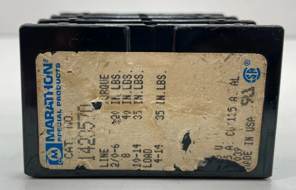 Marathon 1423570 Power Distribution Blocks Panel Mount Phenolic Insulator 175A - Image 2 of 4