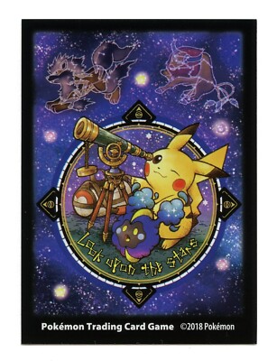 Rare 2018 Look Upon the Stars *USED* Individual Card Sleeve Pokemon Center Japan
