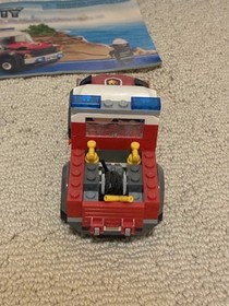 Lego City Fire Helicopter Set (7206) 100% Complete w/ Box Minifigures & Manuals
