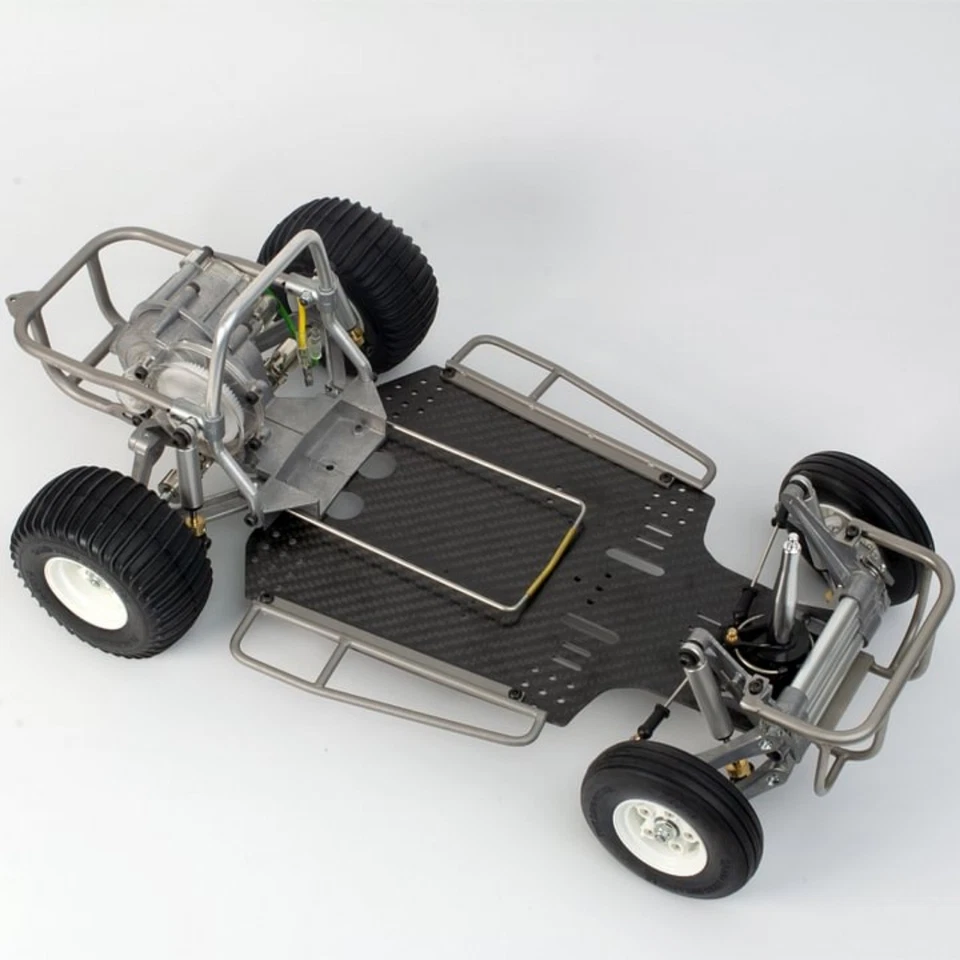 Carbon Fiber Chassis Plate w/Side Bumper for Tamiya Sand Scorcher Buggy Champ - Image 2 of 4