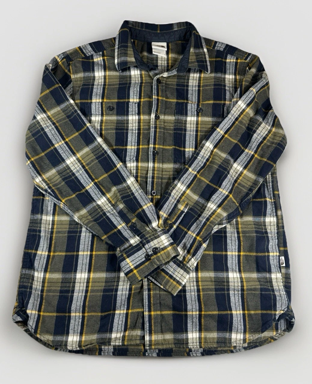 The North Face Plaid Flannel Shirt Large Button Up Long Sleeve