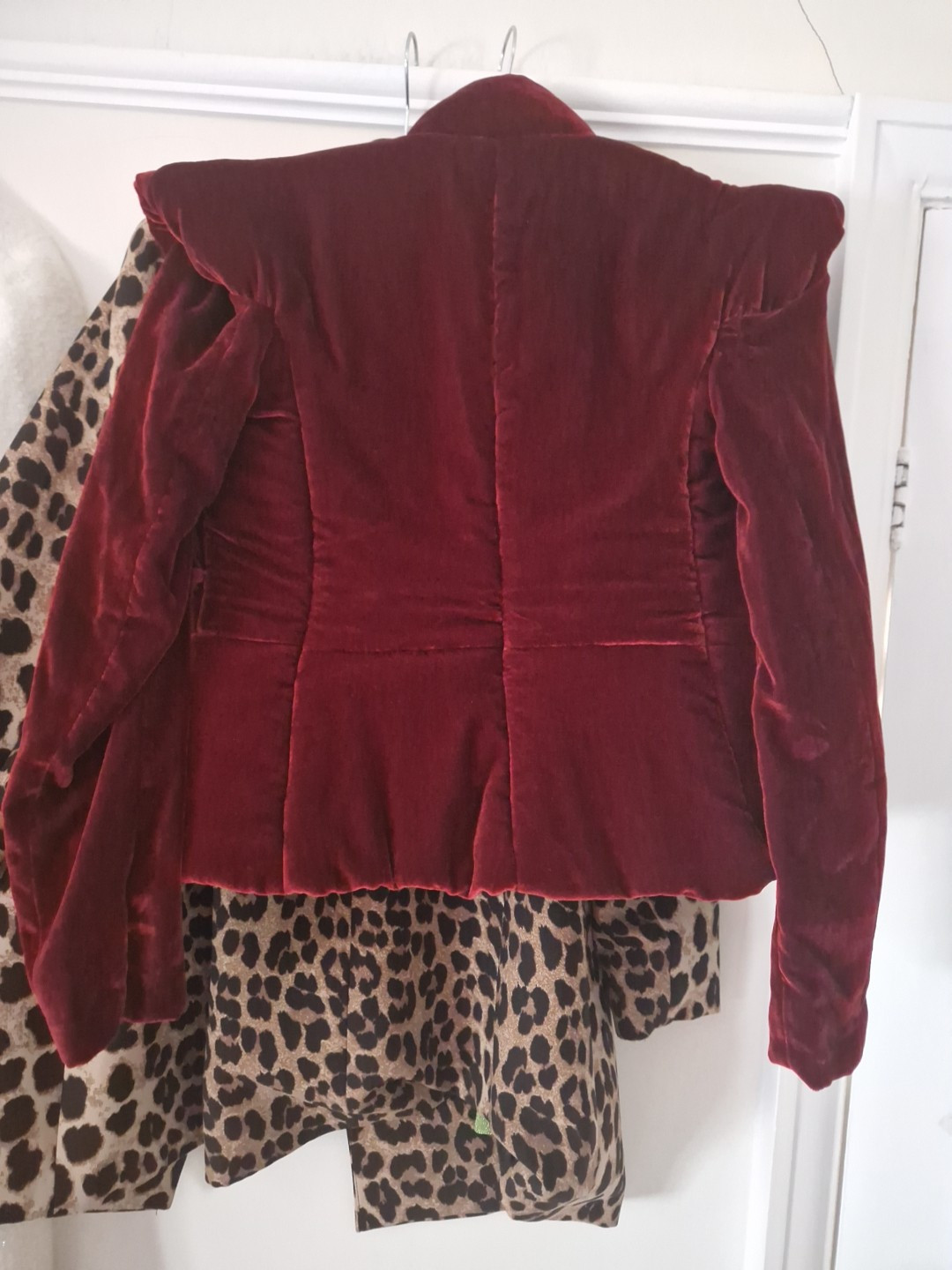 ZARA VELVET QUILTED JACKET Limited Edition Trinny Sz S💕BNWT blazer shoulder pad image 6
