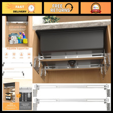 2PCS Adjustable Undermount Sink Brackets, Heavy Duty Stainless Steel Support, 71