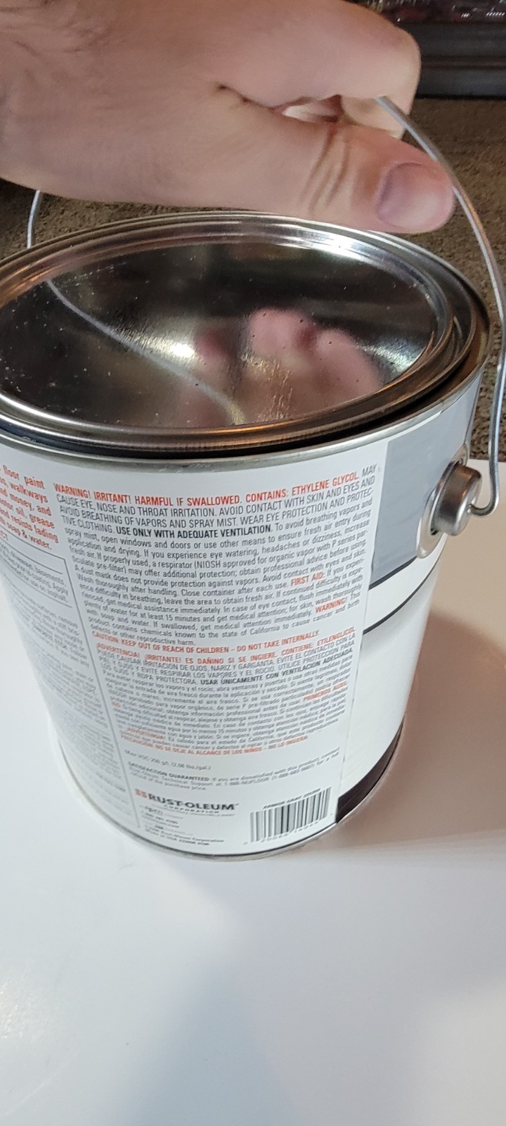 225359 Epoxy Shield Gray Base Single Part 1-Gallon Armor Concrete Floor Acrylic 