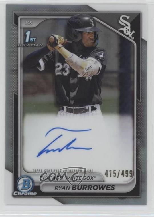 2024 Bowman Chrome Prospect Refractor 415/499 Ryan Burrowes #CPA-RBU Auto 1ap0