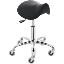 Saddle Stool with High-Density Sponge Cushion, Stable Stricture, Easy Assembly