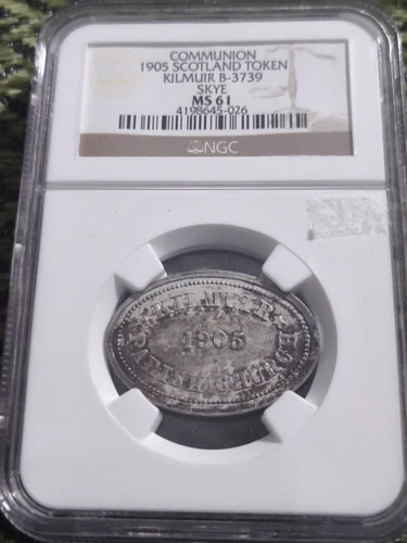 1905 Scotland Communion Token NGC MS 61 Top Pop! None Graded Higher!