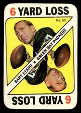 1971 Topps Game Inserts #50 Bart Starr Green Bay Packers HOF VG-VGEX