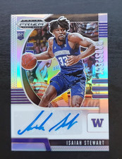 2020 Panini Prizm Draft Picks Isaiah Stewart Silver Prizm RC Prospect Auto PA-IS