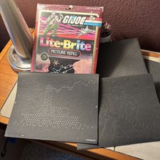 VINTAGE 1986 LITE-BRITE -GI JOE, OTHER, GUIDE SHEETS- READ DESCRIPTION