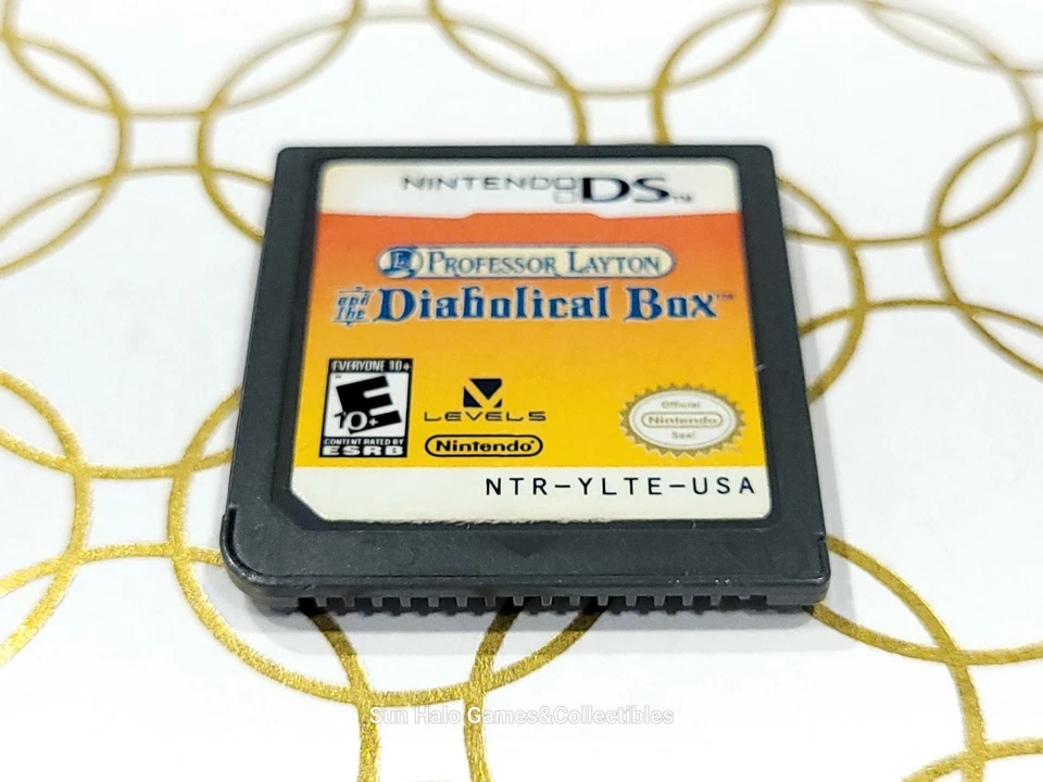 Professor Layton and the Diabolical Box (Nintendo DS, 2009) Cart Only, Tested - Image 3 of 4