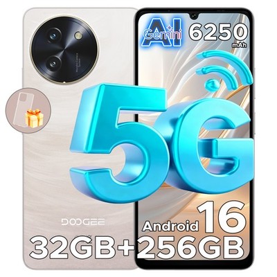 DOOGEE Note 59 Pro 5G Android 16 Handy 32GB+256GB 6250mAh 6,75'' Smartphone NFC