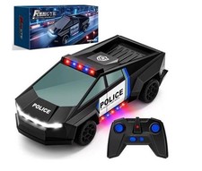 Toy Police Car Remote Control  LED Lights  Black Racing Model 9000  Brand NEW