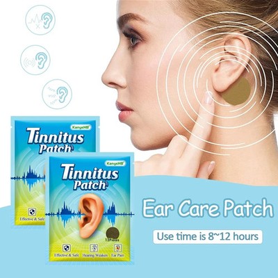 12/24Pc Tinnitus Treatment Patch Prevent Hearing Loss Ear Relief Medical Plaster